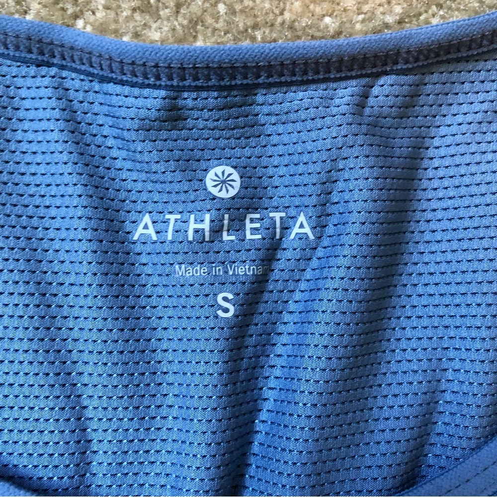 Athleta Supercharged Mesh blue Tank - Picture 2 of 3